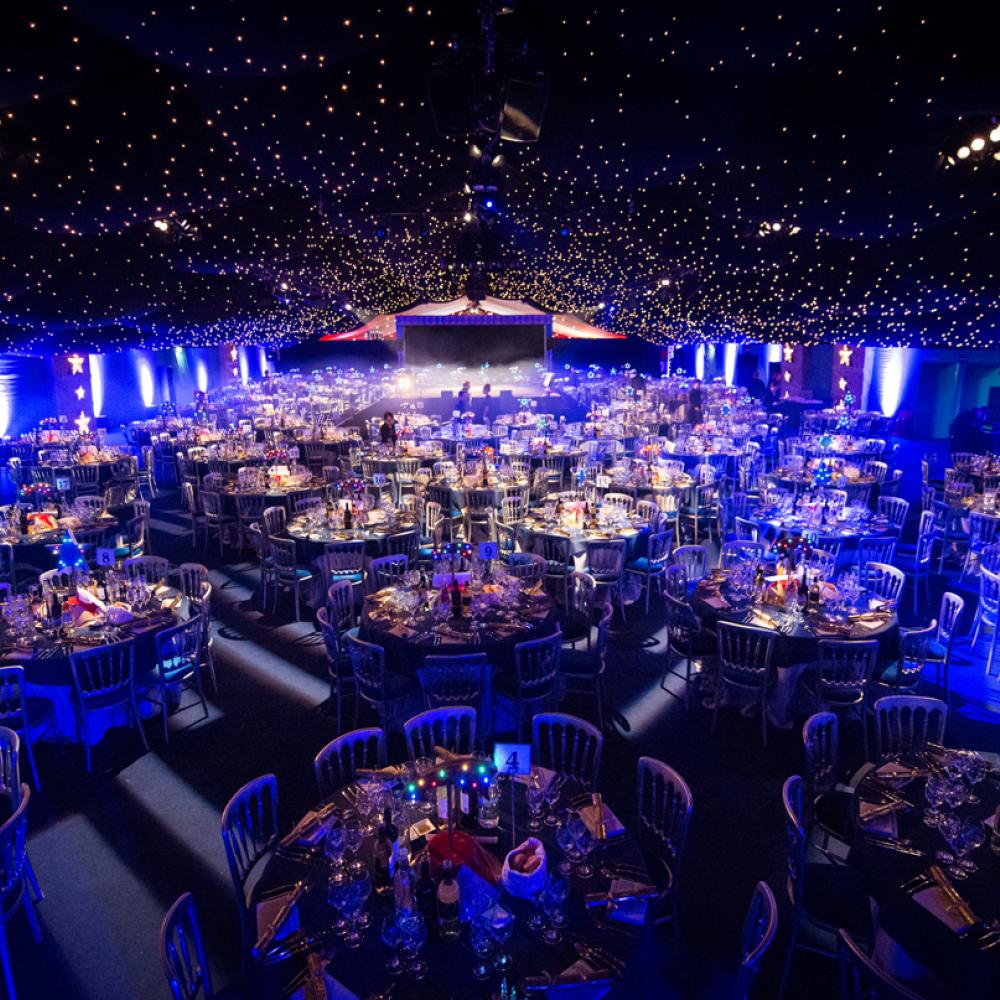 Charity event with star cloth